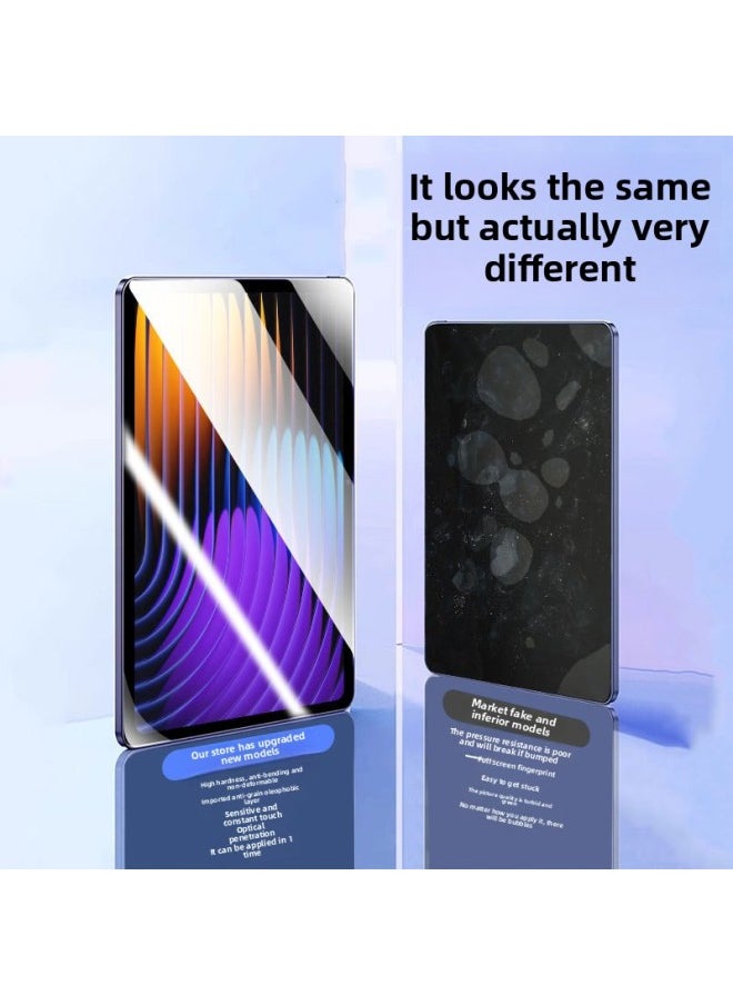 Generic - For Xiaomi Tablet 6 Tempered Film 5/6pro Full Screen Redmipadpro Computer 5pro Red Rice Tablet Film-Color:[8k Ultra-clear Film Package | 50 Times Electroplating To Prevent Fingerprints✔Send Artifacts-Size:For Xiaomi Tablet 5 Pro( 12.4inch ) - Image 1