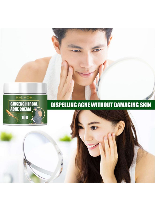 EELHOE Herbal Anti-Acne Cream Removes Acne, Lightens Acne Scars, Moisturizes and Hydrates Cleansing Cream Water and Oil Balance Anti-Acne Cream - Image 3
