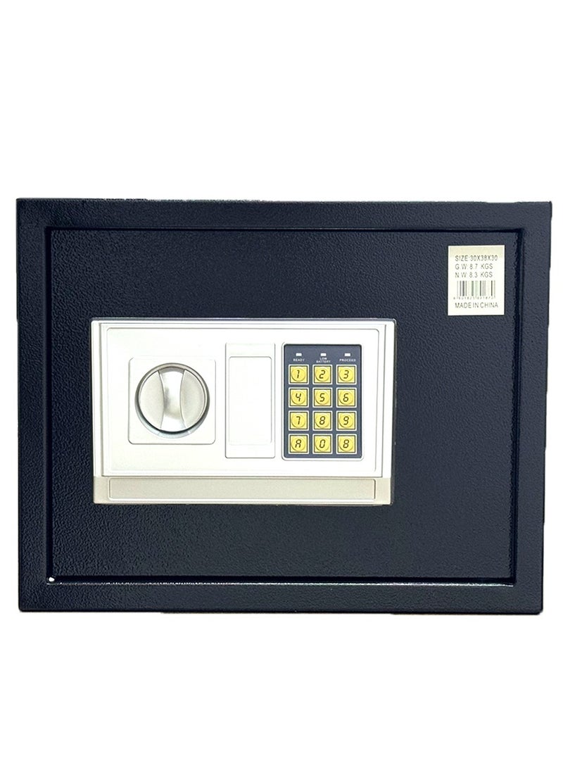 Luxury Fire-Resistant Digital Security Safe With Electronic Number Pad And Lock And Physical  Key  30*38*30  CM - Image 2