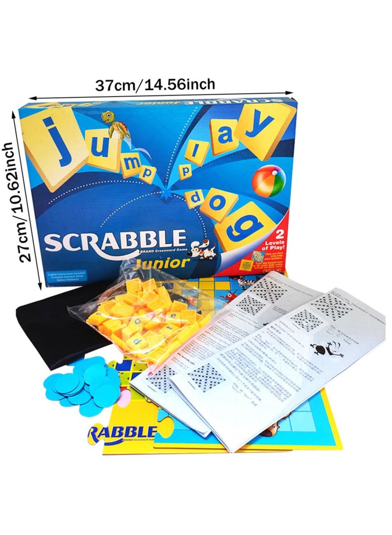 Zikra Spelling Games, Extra Board with Clear, Print Text and Letter Tiles, Games Word, Alphabets Learning Educational Montessori Puzzle Gift for Preschool Kids Boys Girls Age 6+, Made of Wood (Blue) - Image 3