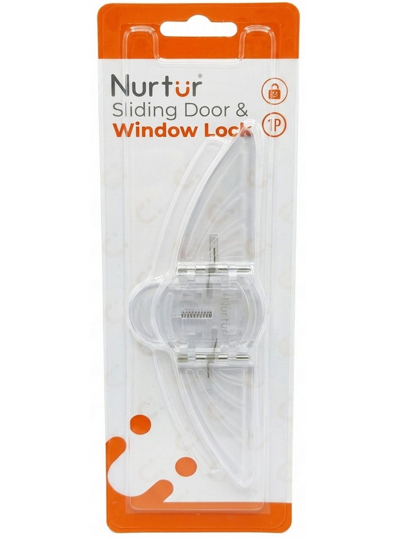 Nurtur Transparent Child Safety Window Lock Sliding Door & Casement - Image 1