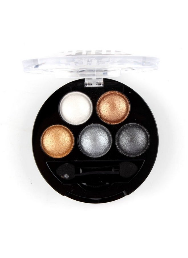 Mallofusa Mallofusa 5 Colors Professional Eye Shadow Palette Eyeshdow Powder Metallic Shimmer Fashion Eye Makeup Charming Highlight Look (Taupe Craze) 4.7oz  - Image 1