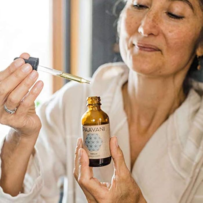 PAAVANI Ayurveda Nasya Oil, Organic Herb-Infused Nasal Oil with Brahmi | Organic sesame and sunflower base infused with gotu kola, brahmi, ashwagandha, tulsi and pure essential oils - Image 2