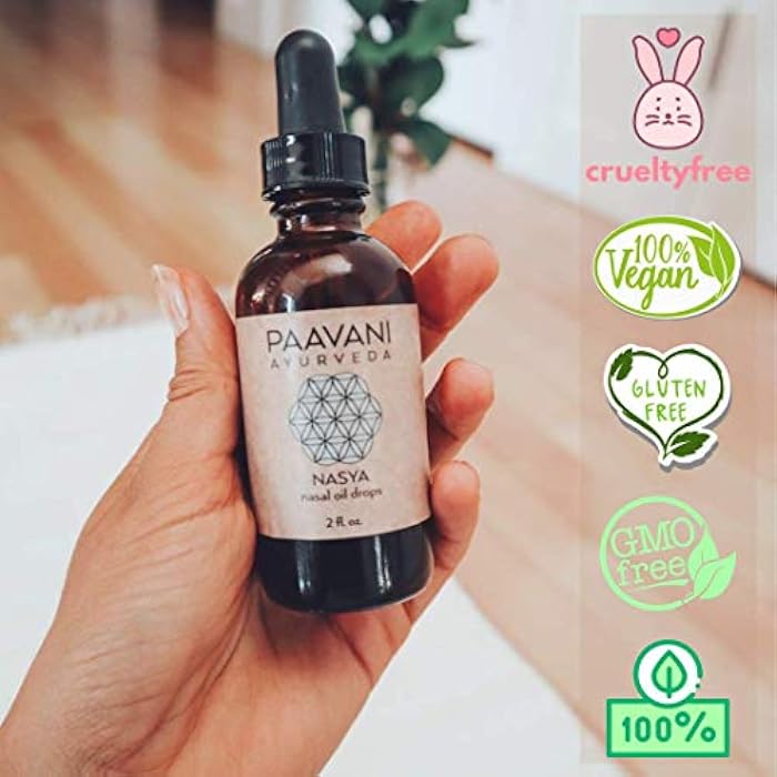 PAAVANI Ayurveda Nasya Oil, Organic Herb-Infused Nasal Oil with Brahmi | Organic sesame and sunflower base infused with gotu kola, brahmi, ashwagandha, tulsi and pure essential oils - Image 5