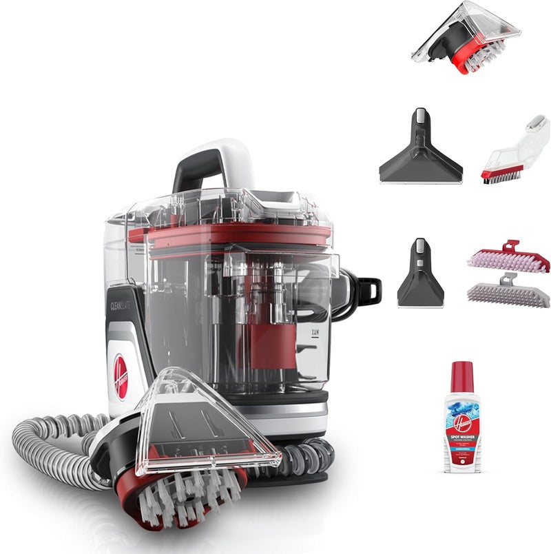هوفر أداة Hoover CleanSlate المحمولة لتنظيف البقع، تحتوي على أداة يدوية SpinScrub ونظام خزان مزدوج، مناسبة للسجاد والأثاث والسلالم (CDSW-MPMC) - Image 1