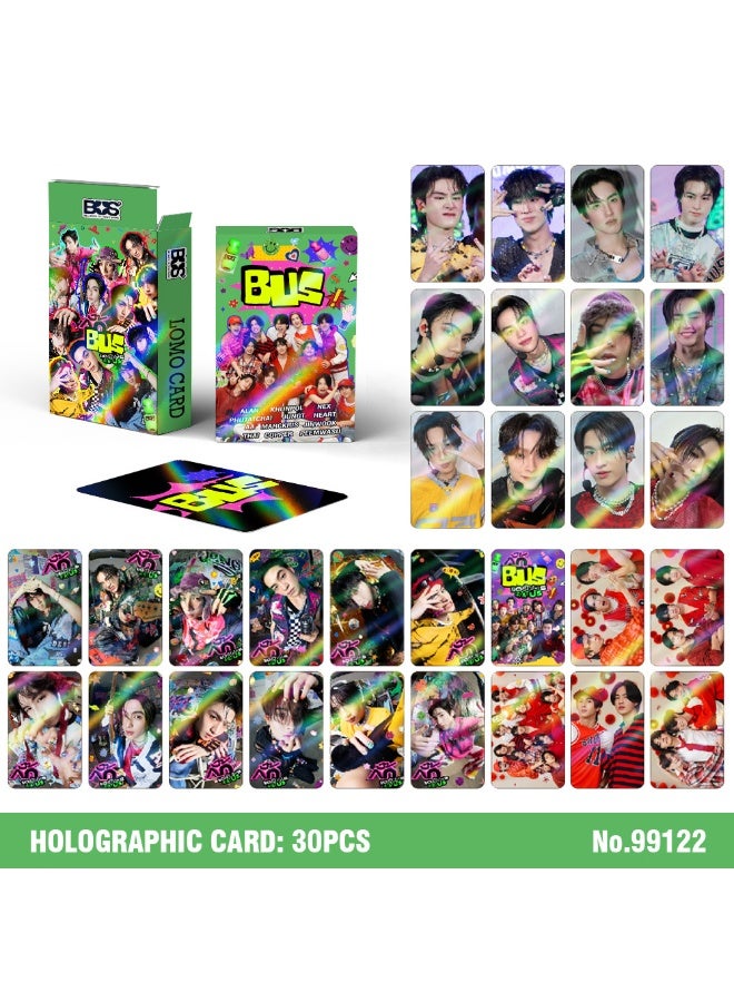 NIBEMINENT 30 Pcs Tpop BUS Lomo Cards Card For Fans Collection Gifts - Image 1
