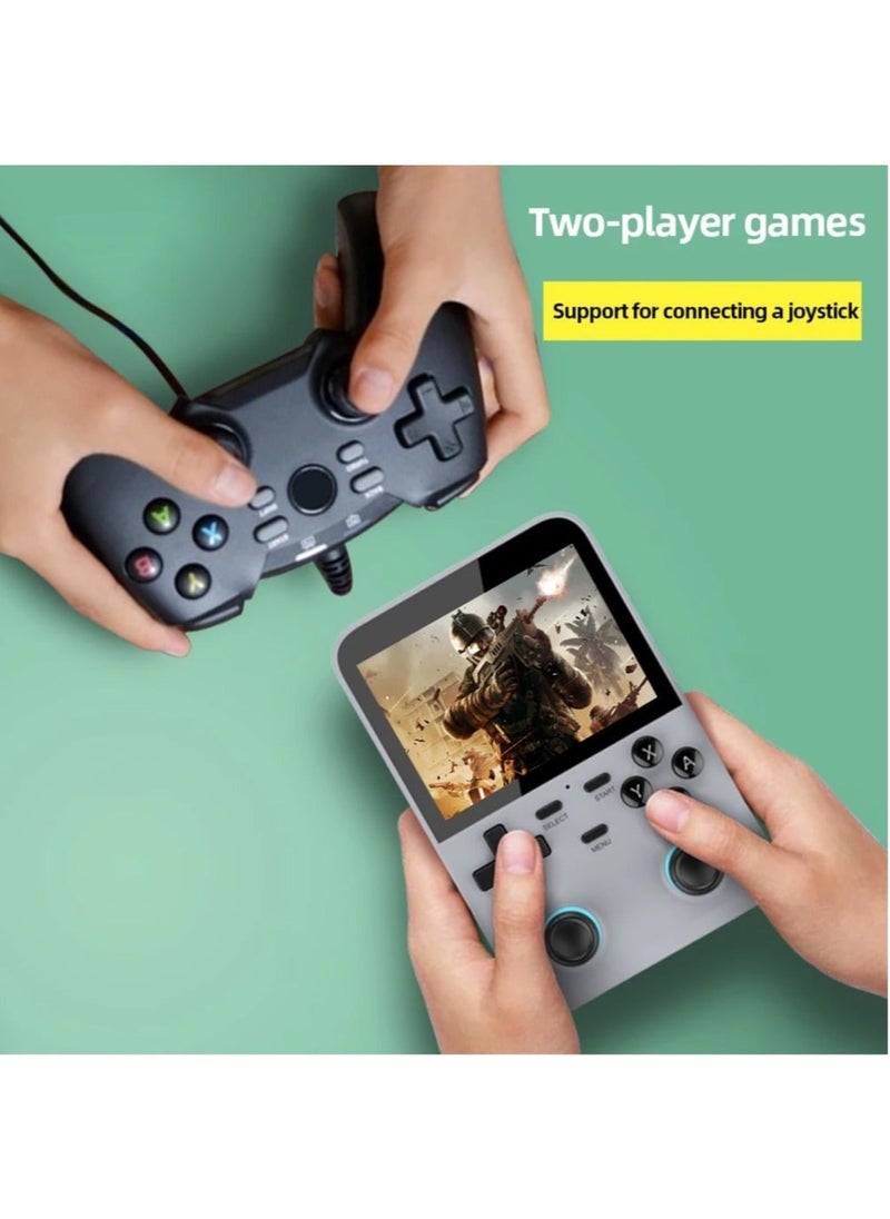 Generic - D007 Handheld Game Console with Linux System, Dual 3D Joystick, Retro Games, Built-in 128GB Memory Card (Grey) - Image 1