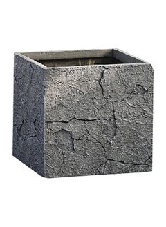 SereneLife 3-Piece Elegant Design Square Fibreclay Planter Set Grey 41.5 x 44 x 44 cm WXP1409ABC  - Image 1