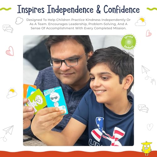 Open The Joy Kindness Mission Cards for Kids 56 Secret Missions to Build Empathy Compassion Social Skills Fun ScreenFree Activity Game for Families Classrooms Ages 4 SEL Learning Cards - Image 5