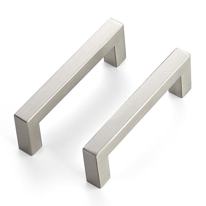 JOY DECOR 30 Pack Cabinet Handles334 Inch Brushed Nickel Cabinet PullsKitchen Cabinet Handles Square Drawer Pulls Stainless Steel Drawer Hardware Handles 96mm Hole Centers - Image 2
