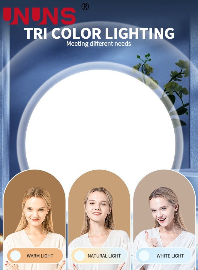 UNUNS 16CM Full Screen Selfie Beauty Ring Light, 210CM Foldable IPhone Tripod With Phone Holder,Mobile Hhone Light Can Be Used For Video Recording, Cooking,Photography,Live streaming - Image 4