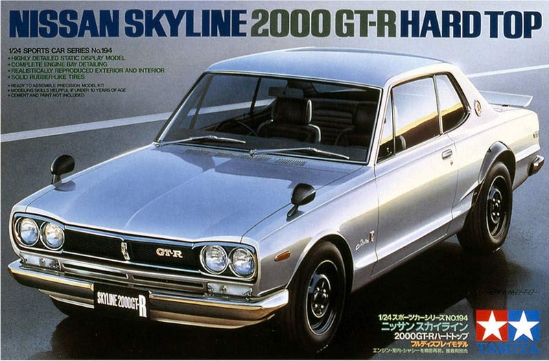 Tamiya Nissan Skyline 2000 GT-R 1/24 Scale Model Kit - Image 4