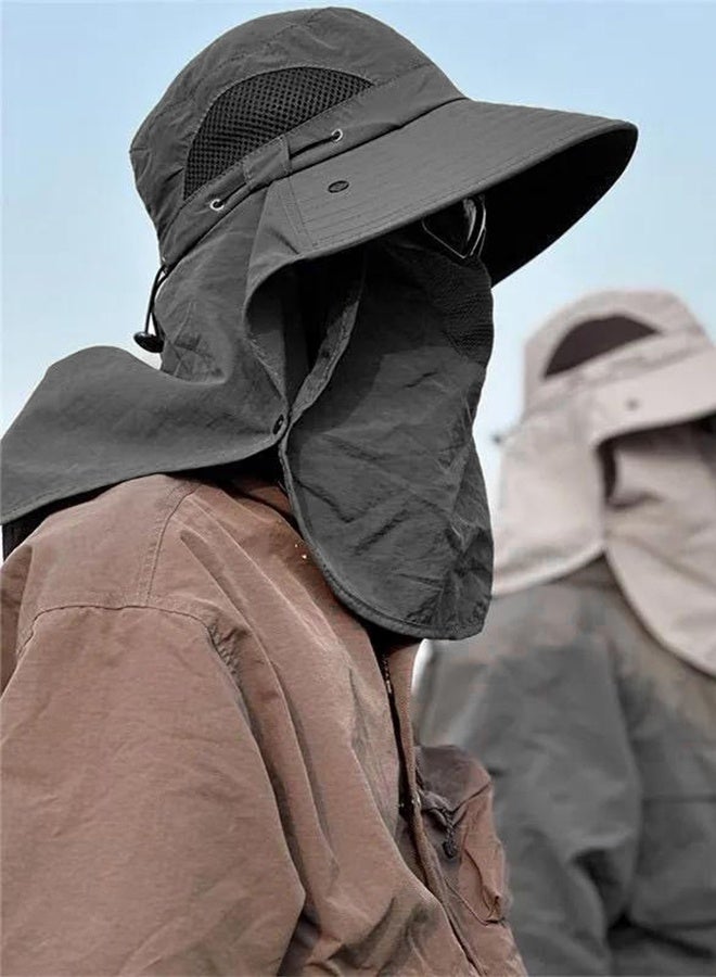 Outdoor sun-protective face mask and fisherman's hat - Image 3