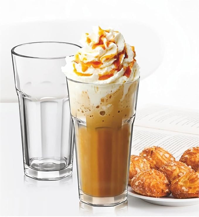 WRINGO 400 ML Water Glass Tumbler Highball Glasses Clear Iced Tea and Glasses for Drinking Cocktail Juice Milkshake Coke Soda Dishwasher Safe Pack of 6 - Image 2