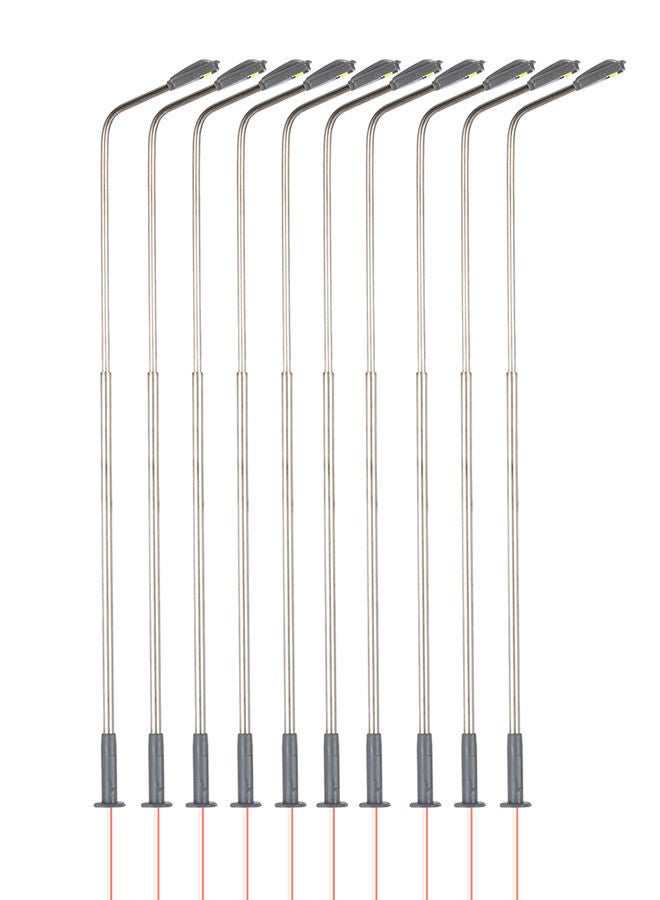 NIBEMINENT 10-Piece Lamppost Model Streets Lamp Set 10centimeter - Image 1