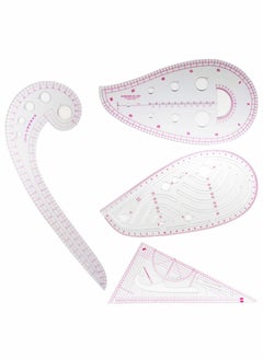 Pattern Sewing Rulers Set, 4 Styles Plastic Sew French Curve Ruler, Metric Curve Shaped Rulers for Designers and Tailors, Perfect for Drawing, Craft, Sewing Project and DIY (style A-4PCS) - pzsku/Z44582DAEA5732F3A0F66Z/45/_/1684459177/bb754f8d-ddf7-4e76-8ae0-68728d5fbefd