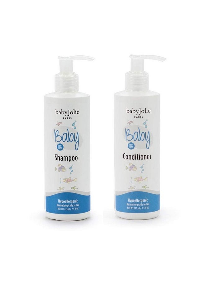 Baby Jolie - Baby Jolie Tear-Free Bath Essentials for Infants and Toddlers | Shampoo 7.5oz + Hair Conditioner 7.5oz - Image 1