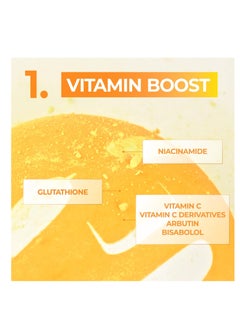 numbuzin No.5+ Vitamin Spotlight Sheet Mask 4ea, Niacinamide, Glutathione, Vitamin C Powder, 4ea/box  - Image 4