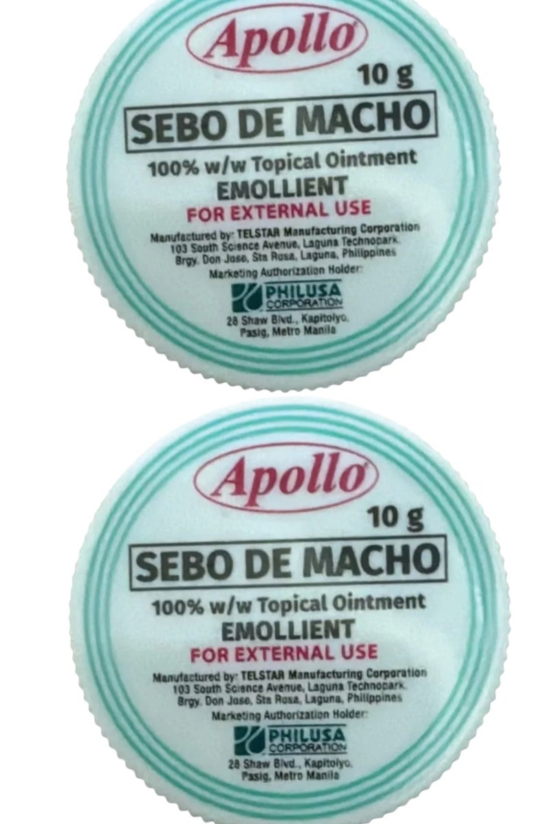 Apollo Sebo de Macho Skin Moisturizer 2-Pack (2 x 10g)