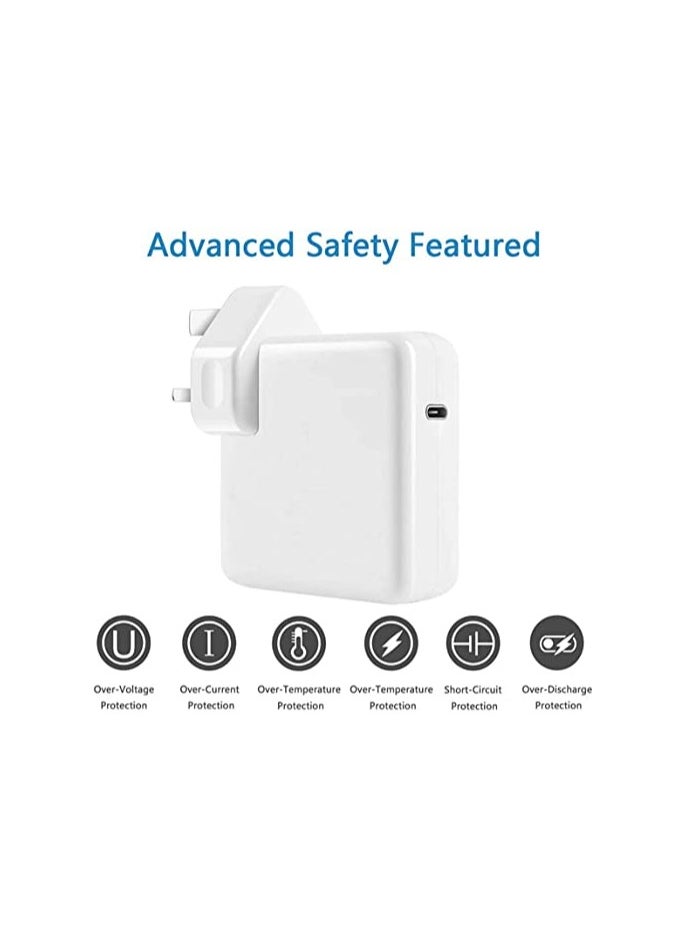 erorex - 96W USB-C Fast Charger Replacement Type C Power Adapter Compatible With MacBook Pro 16/15/14/13'', for MacBook Air, MacBook 12'', Included USB C to C Cable (6.57ft/2m) - Image 1