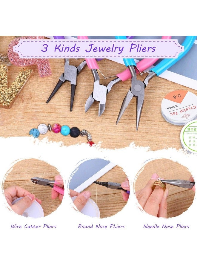 شينك طقم صنع المجوهرات للكبار، طقم لوازم صنع المجوهرات مع أدوات صنع المجوهرات، أسلاك المجوهرات، نتائج المجوهرات والسحر لصنع المجوهرات وإصلاحها - Image 3