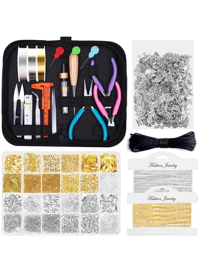 شينك طقم صنع المجوهرات للكبار، طقم لوازم صنع المجوهرات مع أدوات صنع المجوهرات، أسلاك المجوهرات، نتائج المجوهرات والسحر لصنع المجوهرات وإصلاحها - Image 1