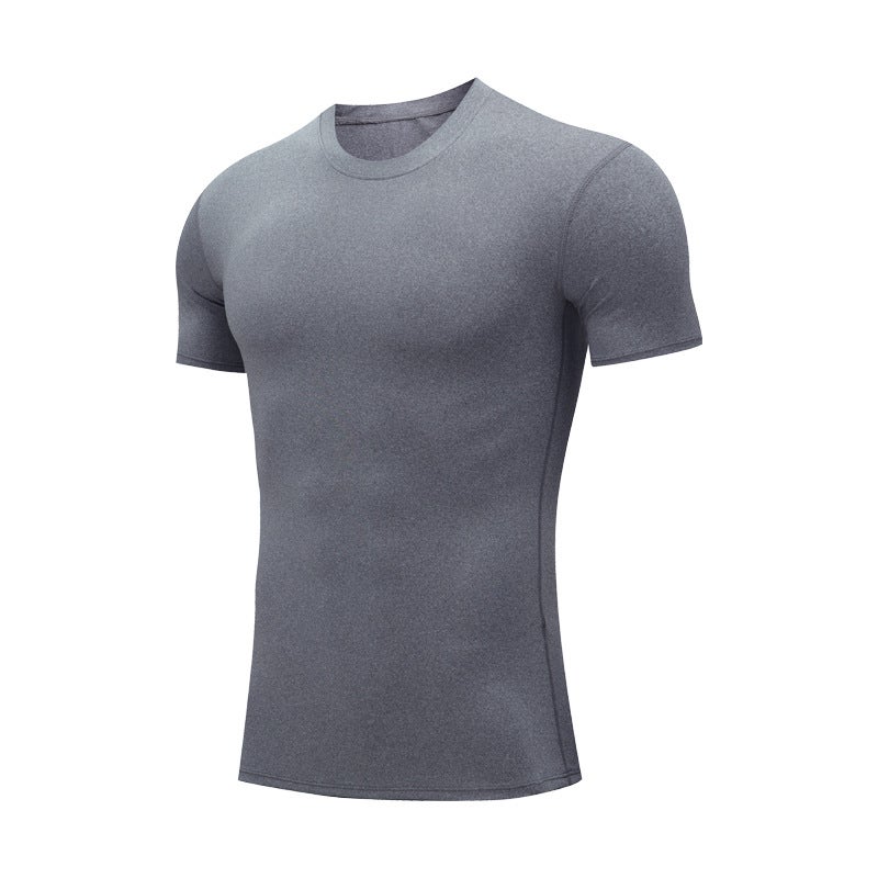 Fitness Clothing Men'S T-Shirt Sports Fitness Clothing Tight Elastic Quick-Drying Short-Sleeved Basketball Football Running Fitness Training Clothing - Image 1