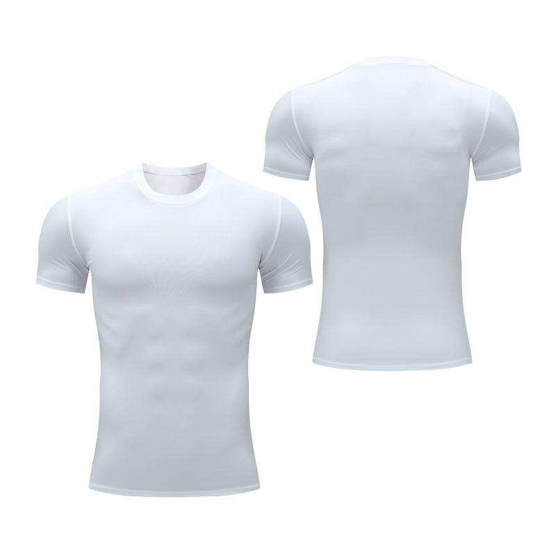 Fitness Clothing Men'S T-Shirt Sports Fitness Clothing Tight Elastic Quick-Drying Short-Sleeved Basketball Football Running Fitness Training Clothing - Image 3