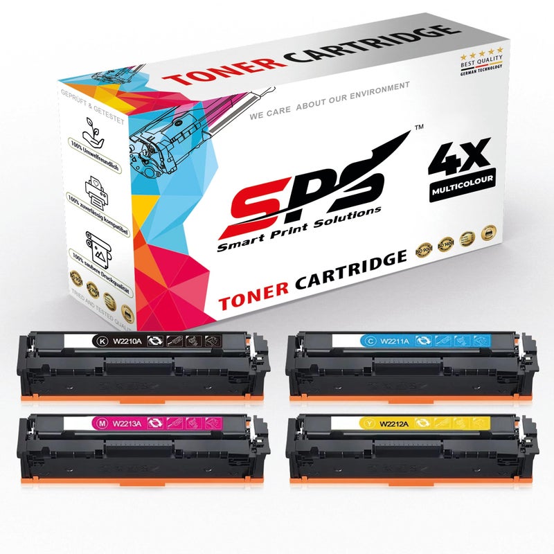 Smart Print Solutions SPS Compatible Toner Cartridges for HP | 207A | 4x Multicolor | Yield upto 1,350 Pages - Image 1