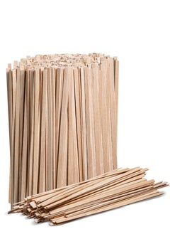Generic Disposable wooden sticks for stirring coffee and drinks, 1000 pieces, size 5.5 inches, beige color  - Image 1