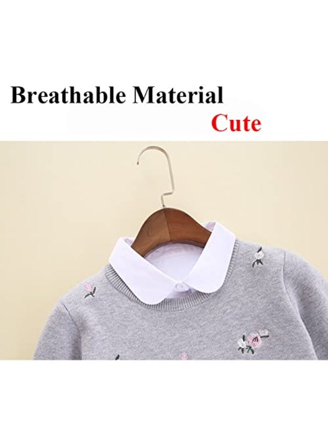 Daytoyz Detachable Collar,Women's Fake Collar White Fake Shirt Collar Cotton Half Shirts False Doll Collar for Ladies Girls  - Image 2