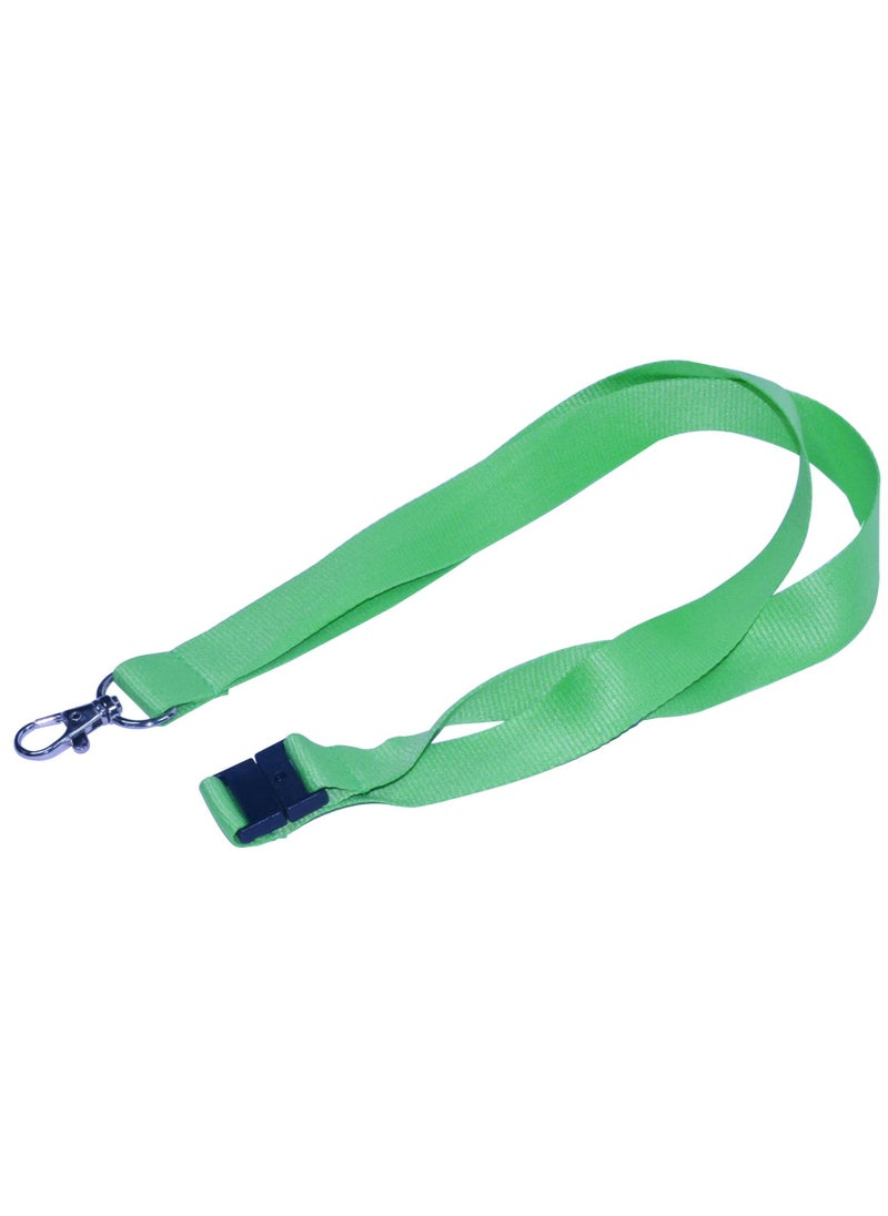FIS - 10-Piece FIS Lanyard Green with Metal Hook & Safety Buckle, 2X90cm - FSNASGR/10 - Image 1
