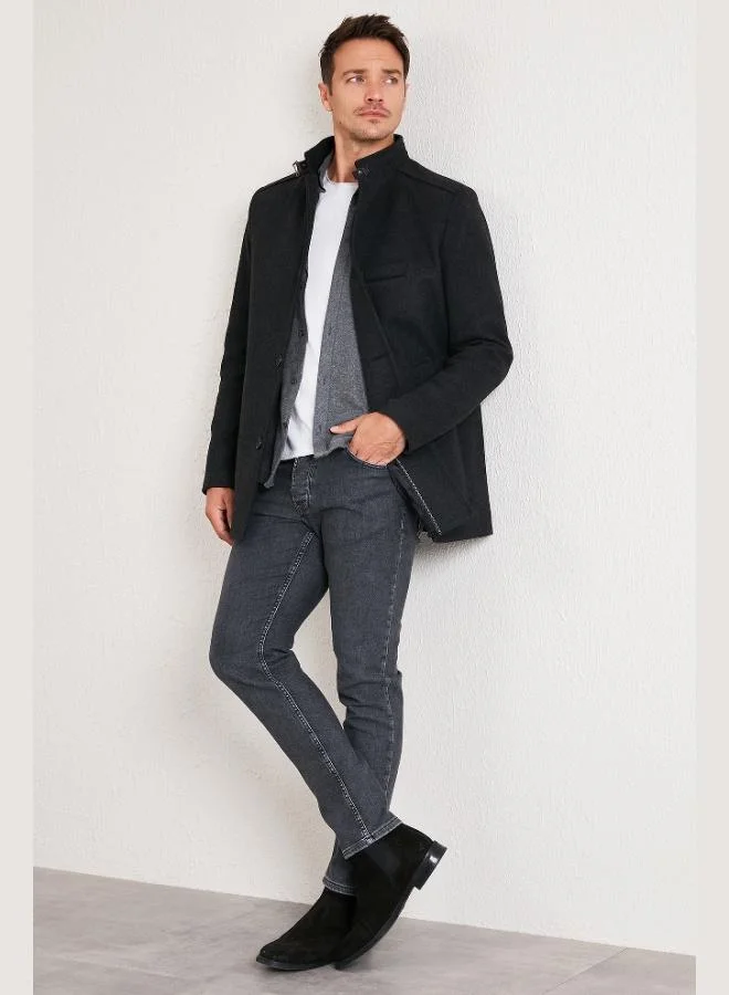 Buratti Buratti Slim Fit Cotton Cashmere Coat Men's COAT 5841012