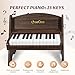 LeeQee Baby Piano for Toddlers 25 Keys Wooden Piano for Kids with Volume Control Mini Digital Music Educational Instrument Toy Dual Power Mode Portable Wood Piano for 3 Year Old Girls Boys - Image 4