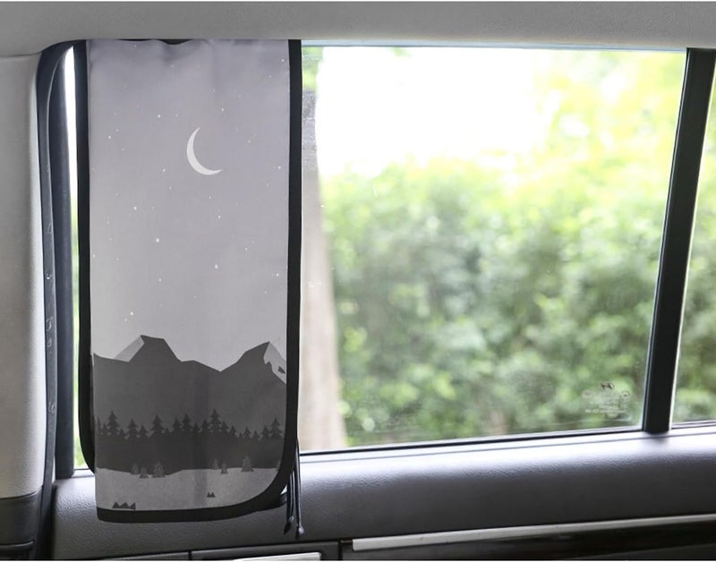 bebedeco Magnetic Car Sun Shade Curtain for Side Window – Sun Blocker and UV Protector for Baby, Kids, and Pets – Universal Fit with Built-in Magnets for Steel-Framed Door (Be-Camping Curtain) - Image 4