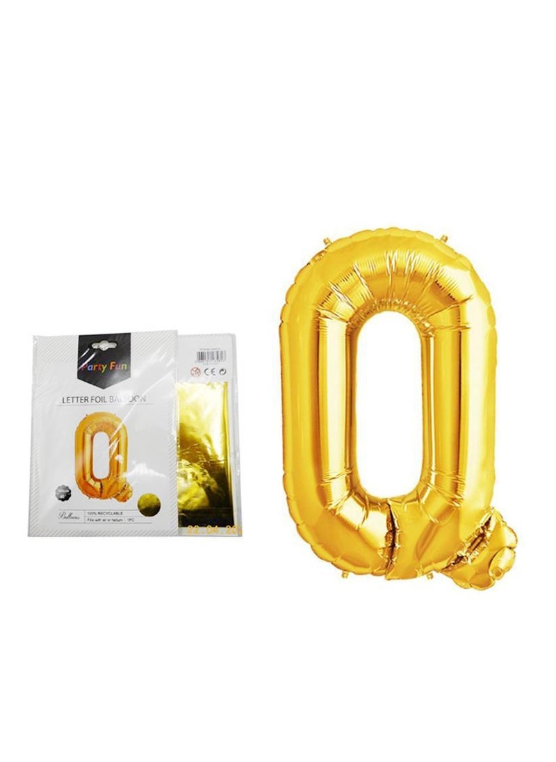 بارتي فن بالون الحروف احباط 40 بوصة (Q) اللون الذهبي - Image 2