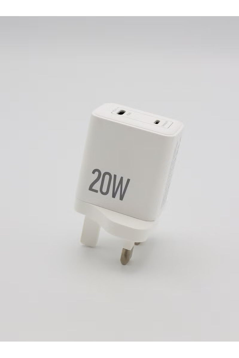 SONIC JEEM Sonic Gym Smart GaN 20W Fast Charging Dual Port Smart Lighting-PD TYPE-C Wall Charger - Better Quality - Better Life (SJ303A) - Image 2