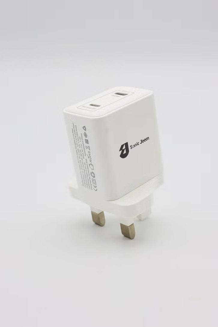 SONIC JEEM Sonic Gym Smart GaN 20W Fast Charging Dual Port Smart Lighting-PD TYPE-C Wall Charger - Better Quality - Better Life (SJ303A) - Image 4