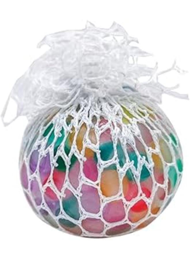 كرات GEDDES Raymond Lots O Mesh - 12 كرة ضغط ملونة في العبوة - كرة ضغط وضغط مملوءة بكرات متعددة الألوان