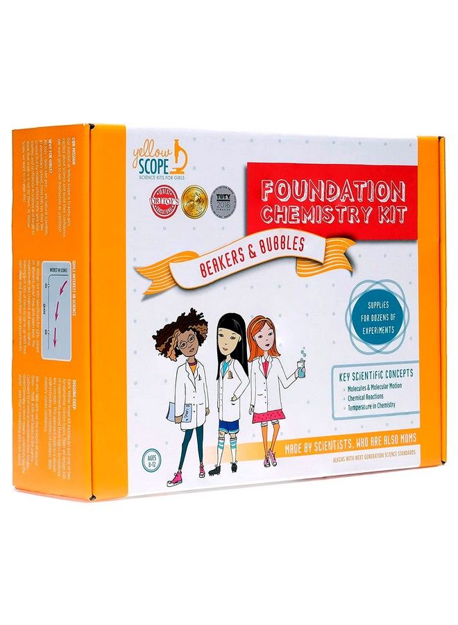 Yellow Scope Beakers And Bubbles Foundation Chemistry Kit For Girls And Boys Stem Activities For Kids Ages 812 - Image 1