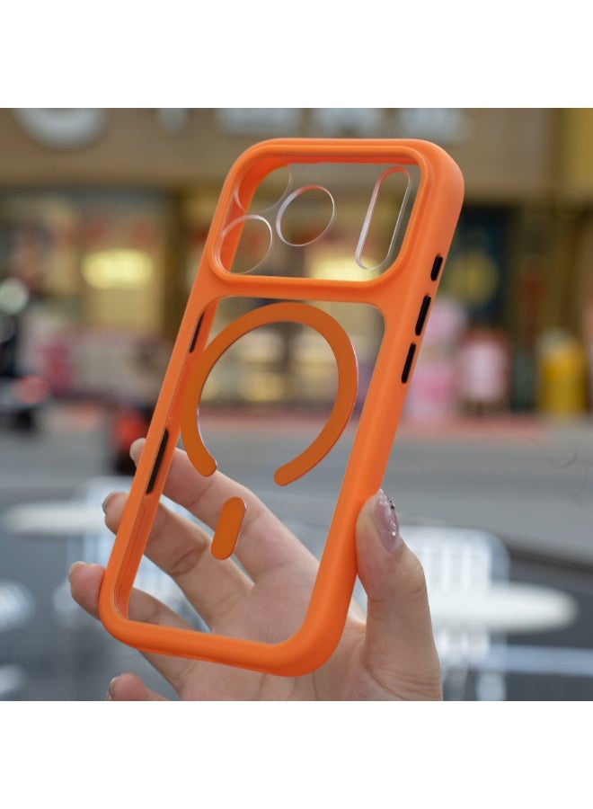 RADSUN Magnetic Clear Case for iPhone 17 Pro Max with Camera Lens Protection, Slim Shockproof Transparent Back Cover - Image 2