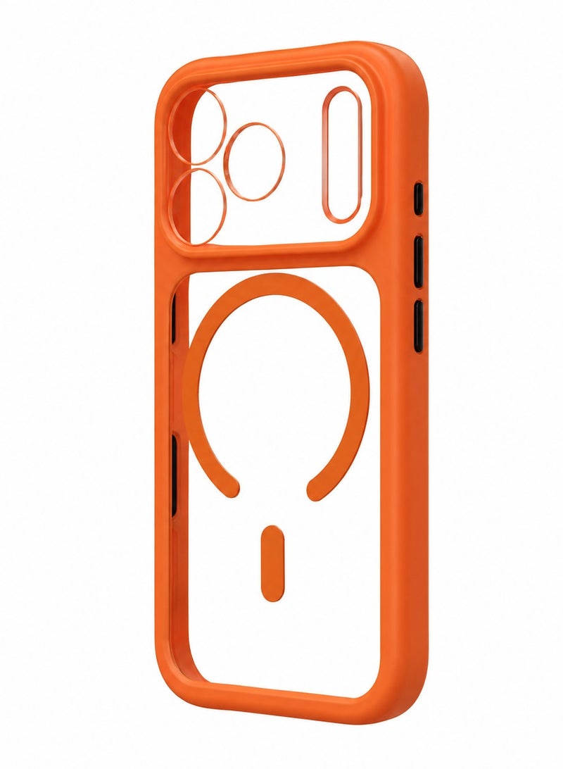 RADSUN Magnetic Clear Case for iPhone 17 Pro Max with Camera Lens Protection, Slim Shockproof Transparent Back Cover - Image 1