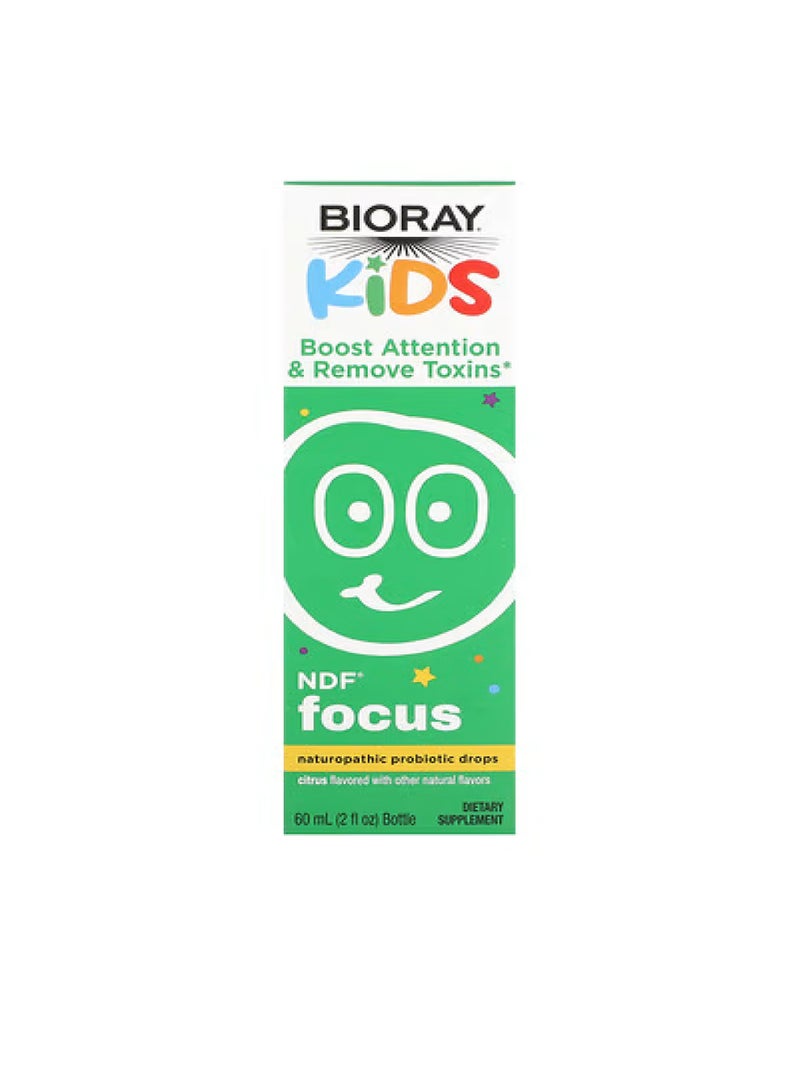Kids NDF Focus Naturopathic Probiotic Drops Citrus 2 fl oz (60 ml)