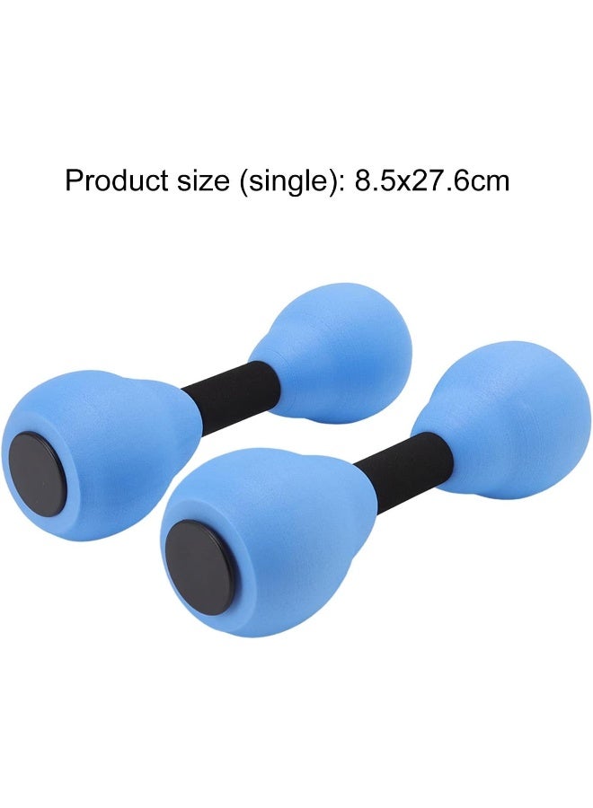 CHICIRIS Water Dumbbells, Set of 2 Lightweight Aquatic Dumbbells EVA Foam Water Aerobics Weights Exercise Pool Resistance Swim Training Equipment for Aqua Fitness Weight Loss, Blue - Image 2