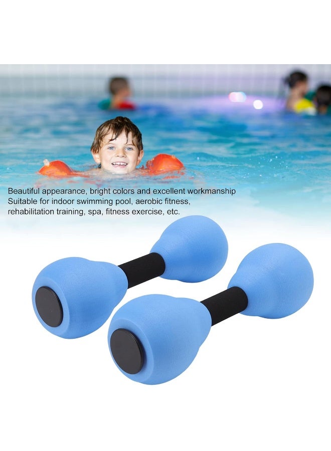 CHICIRIS Water Dumbbells, Set of 2 Lightweight Aquatic Dumbbells EVA Foam Water Aerobics Weights Exercise Pool Resistance Swim Training Equipment for Aqua Fitness Weight Loss, Blue - Image 3