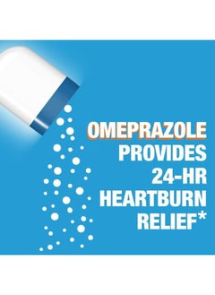 Zegerid OTC Zegerid OTC Heartburn Relief, 24 Hour Stomach Acid Reducer Proton Pump Inhibitor With Omeprazole and Sodium Bicarbonate, Capsules, 42 Count  - Image 4