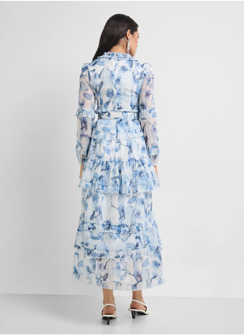 خزانة Floral Print Dress