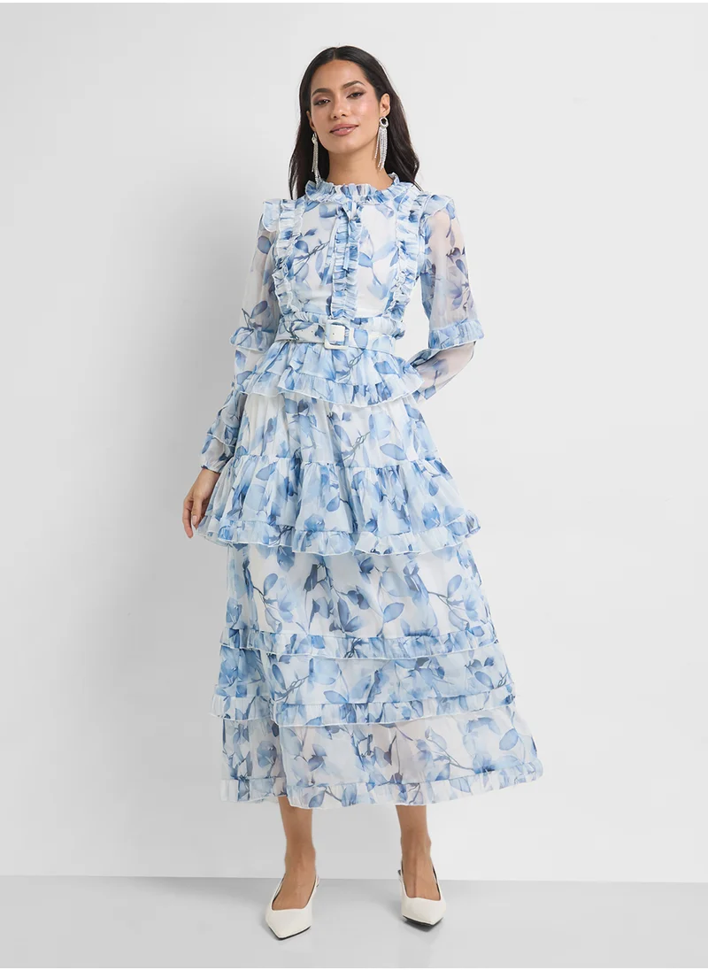 خزانة Floral Print Dress