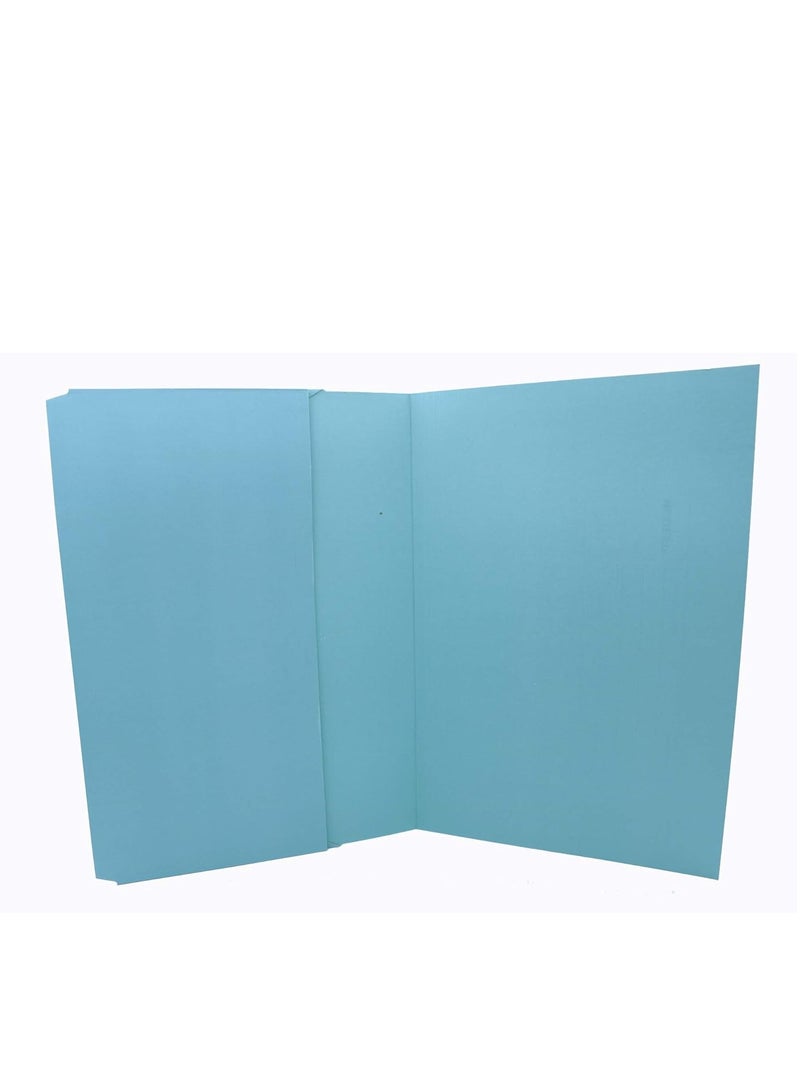 MODEST DOCUMENT WALLET FOLDER FULL FLAP/COVER F4 300GSM BLUE MS329-50   PCS - Image 1