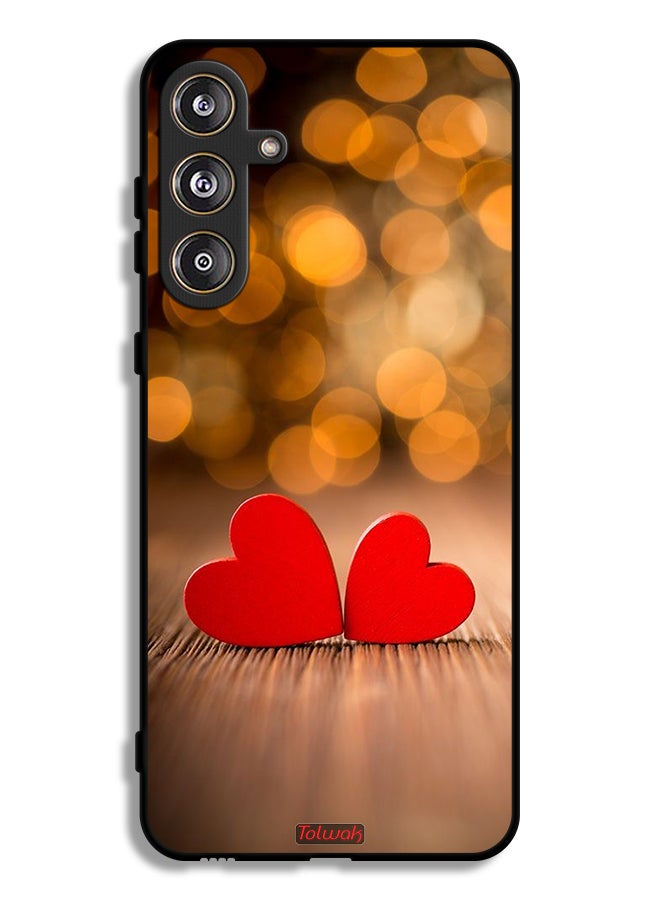 Tolwak Samsung Galaxy M55 5G Protective Case Cover Two Beautiful Hearts - Image 1